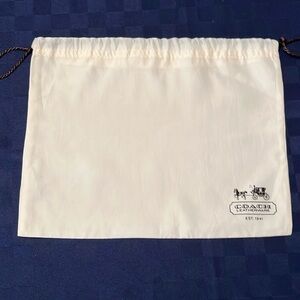Coach small 9" x 11" satin dust bag